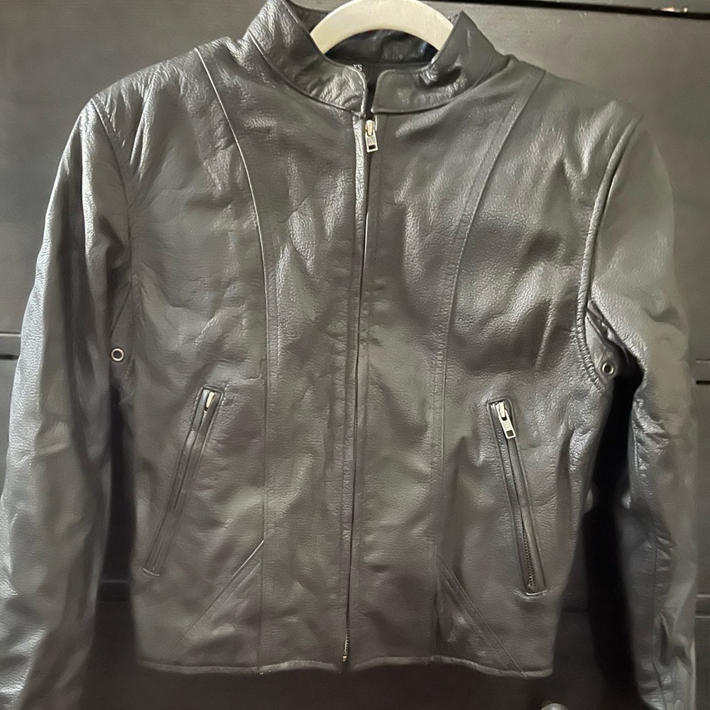Thinsulate lined leather jacket
